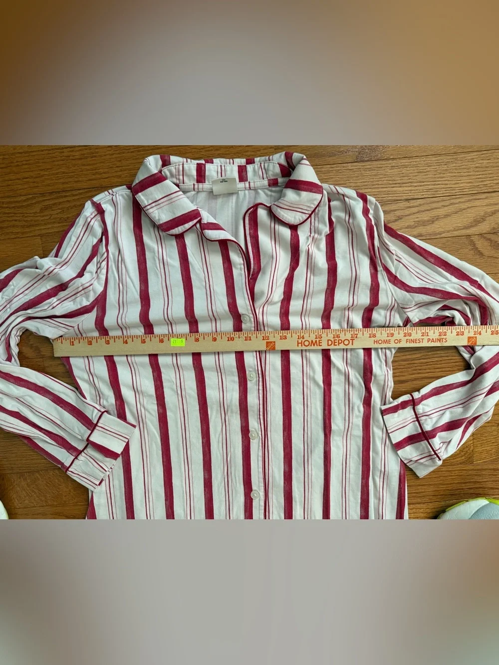 Soma Red Candy Cane Stripe Pajama Set Cotton Modal